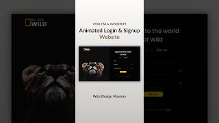 Animated Login & Registration Form Using HTML CSS & JavaScript  #webdesign #webdevelop #programming