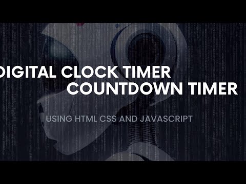 How to create a Digital Clock timer of 2:00 min using html css and Javascript |HTML CSS  JAVASCRIPT
