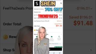 SHEIN PROMO CODE | SHEIN DISCOUNT UP TO 70% OFF | SHEIN COUPON CODE 2025 🎉