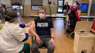 Marklund's President Gil Fonger receives vaccine 1.14.21