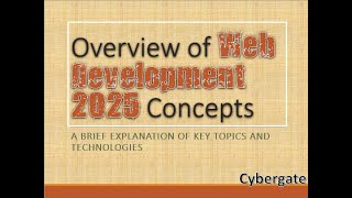 Introduction to Web Development 2025