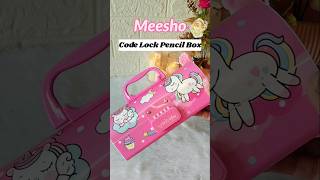 Beautiful Code Lock Pencil Box from Meesho ✨ #youtube #ytshort #ytshorts #meesho #meeshoapp