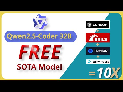 Building a Rails 8 application using Cursor AI and the FREE Qwen 2.5 Coder 32B open-source model