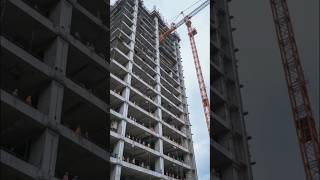 seconds before a tall building at a construction site collapses 🏢 #building #collapse