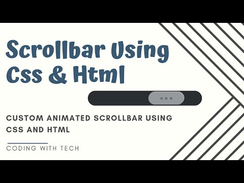 Custom Animated Scrollbar Using Css and Html | Create Scrollbar Using Css | Html and Css Tutorial