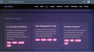 Modern Portfolio Website Using HTML, CSS & JavaScript | Responsive Portfolio Design 2025 | Frontend
