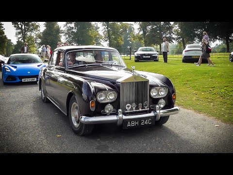 Classic Cars Arriving at Salon Prive Concours of Elegance 2024