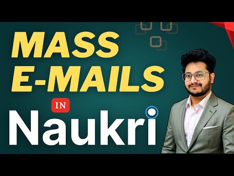 Mass Mails in Naukri ✅| | How to Send Mass Emails in Naukri.com 💯