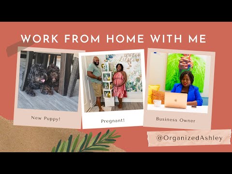 *Pregnant* Day In The Life, Business Owner, New Puppy | WFH vlog
