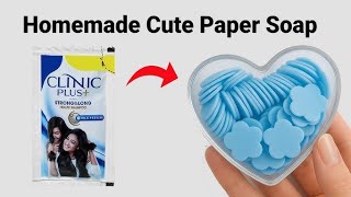Paper Soap Making At Home 🧼 paper soap/how to make paper soap at home/easy homemade paper soap 