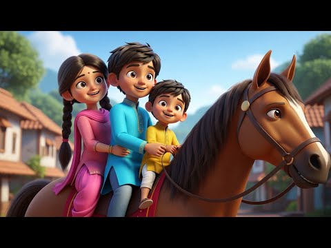 Lakdi Ki Kathi | लकड़ी की काठी | Popular Hindi Rhymes | WiggleToons