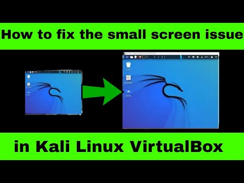 How to fix the small screen issue in kali linux VirtualBox | In Hindi