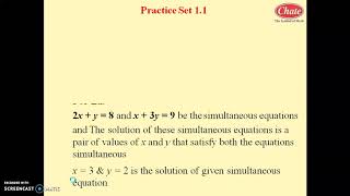 1 linear equation in two variables practice set 1 1 part 1