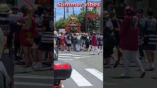 Summer in Japan 🇯🇵✨ Mikoshi Parade Highlights #JapanSummer #Matsuri
