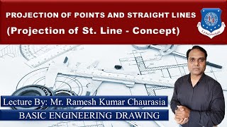Projection of Straight Lines Concept-Basic Engineering Drawing-Engineering Graphics