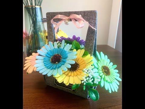 BAZIMA DIY Felt Flower Art Craft Kit ——Sunflower and Chrysanthemum Pot Making Tutorial