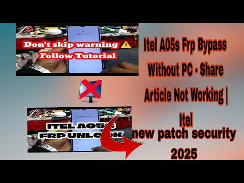 Itel A05s Android 13 new security patchFrp Bypass Without PC - Share Article Not Working||Itel A663L