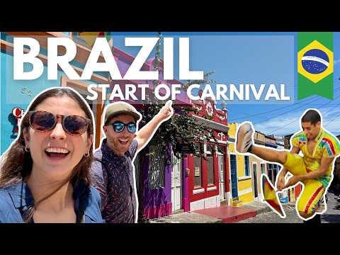 Olinda, Brazil is Already a PARTY! 🇧🇷 🎉 (2025 Carnival Madness!)