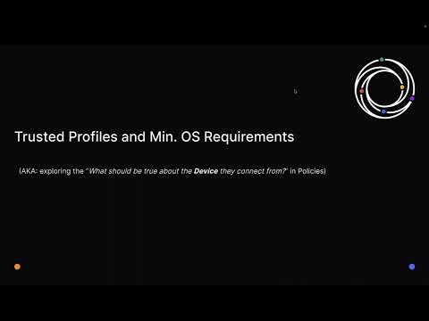 Getting Started 6 | Trusted Profiles & Min OS Requirements