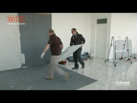 basistraining plaatsen XXL zeer groot formaat tegels (Flaviker)