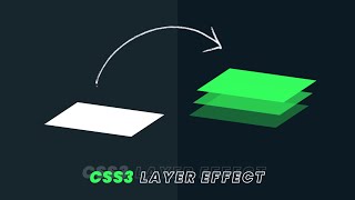 How To Create Layer Effect Card using CSS3 | CSS3 Effects