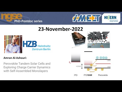 Amran Al-Ashouri - Boosting Perovskite Tandem Solar Cells with Self-Assembled Monolayers