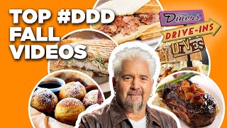 Top #DDD Fall Flavor Videos with Guy Fieri | Diners, Drive-Ins and Dives | Food Network