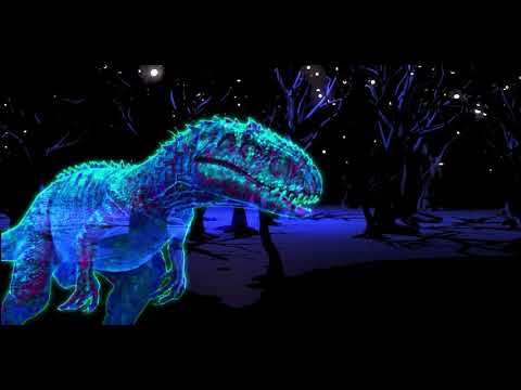 Tyrannosaurus rex 3d hologram video | fight, walk, eat, attack | Black background | Free VFX