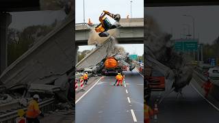 Brücke stürzt wegen minderwertiger Materialien ein – Wer trägt die Schuld? #fail #construction