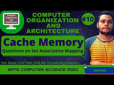 Questions on Set Associative Mapping  | Cache Memory | Computer Science And Architecture | Gate4U