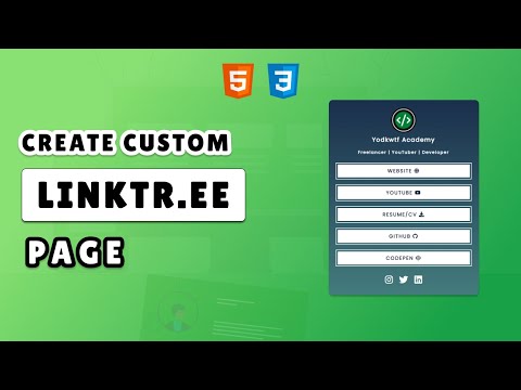 Linktree Page Clone For Instagram Bio | HTML & CSS PROJECT