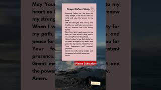 Prayer Before Sleep #eveningprayer #GoodNightPrayer #FaithAndPeace #shorts #CalmMind #DailyPrayers