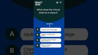 React Quiz Q - 7 #Quiz #interview #programming #jobs