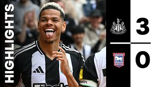 Newcastle United 3 Ipswich Town 0 | Premier League Highlights