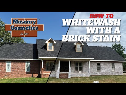 How To Whitewash Brick with Masonry Cosmetics