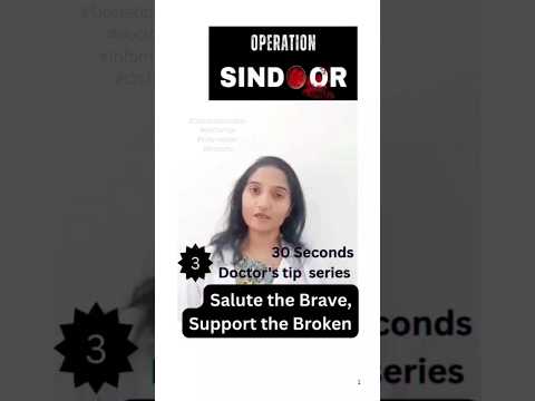 Operation Sindoor: Salute the Brave, Support the Broken #doctortips #trendingshorts #education