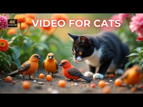 🔴 24/7 LIVE Cat TV: Colorful Birds and Relaxing Nature Sounds for Your Feline Friend