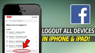 How to Logout Facebook on all Devices on iPhone & iPad (2023)