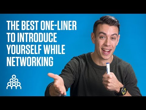 The best one-liner to introduce yourself while networking
