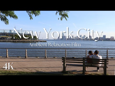4k NYC Pier - Hudson River 1 Hour Still Shot- Ambient, Scenic Relaxation Film