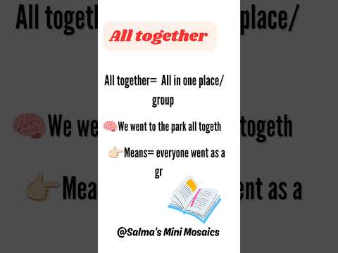 Altogether vs All together | What's the difference? #shortsfeed #shortsviral #shorts #ytshorts #yt
