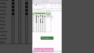 Make your attendance sheets look pro! #excel #exceltips #exceltutorial #shorts