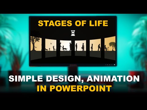 SIMPLE DESIGN animation in PowerPoint | Stages of life