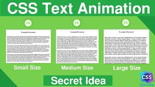 CSS Text Animation | Text Size Changer Using Label & Checkbox | No JavaScript