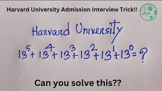 Harvard University Admission interviews maths tricks!! Calculator Not Allowed 🙅‍♂️✍️