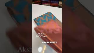 Akshaya silk!!At RuffleTrends.com or RuffleTrends app#codavailable#freeshipping#softsilksaree#shorts