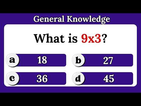 General Knowledge Questions | English Quiz Game | General knowledge quiz | Trivia Quiz | GK Quiz