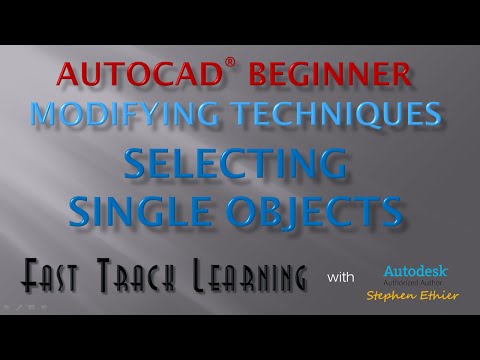AutoCAD 2015 - Selecting Single Objects - FTL Tutorial