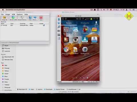 Ver pantalla Android con DroidAtScreen en Mac Yosemite