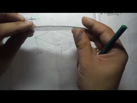 (8.8) Practice of Orthographic Projections (Curved Surfaces)